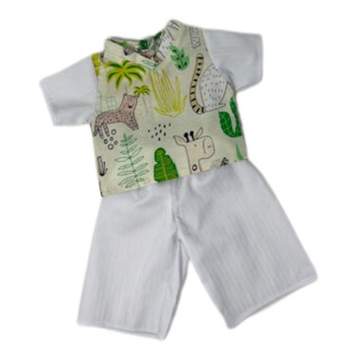 Doll Clothes Superstore Jungle Scrubs Fit 15-16 Inch Baby And Cabbage Patch Kid Dolls