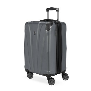 SWISSGEAR Cascade Hardside Carry On Suitcase - Dark Gray: 8-Wheel