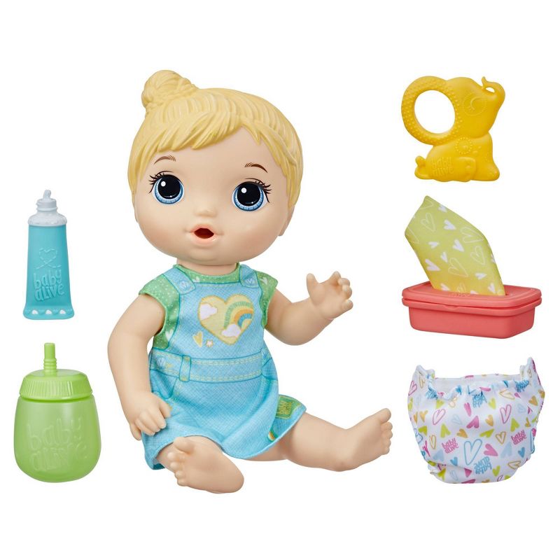 Baby Alive Change &#39;n Play Baby Doll - Blonde Hair, 1 of 7