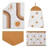 Sweet Jojo Designs Baby Crib Bedding Set - White and Pumpkin Boho Sun Collection 4pc - 2 of 4