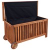 VidaXL Patio Storage Box 46"x20"x23" Wood - 2 of 4