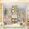 Besiost 8FT Closet Organizer with Wood Drawers and Cubbies, Adjustable Closet System with 5 Hanging Rods - 3 of 4