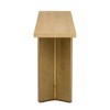 Lyngins Modern Minimalist Console Table with Pine Veneer and Geometric Legs, Entryway Table, Sofa Table for Living Room, Home Office, Hallway - 3 of 4
