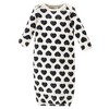 Touched by Nature Baby Girls Organic Cotton Long-Sleeve Gowns 3pk, Heart, 0-6 Months - 2 of 4