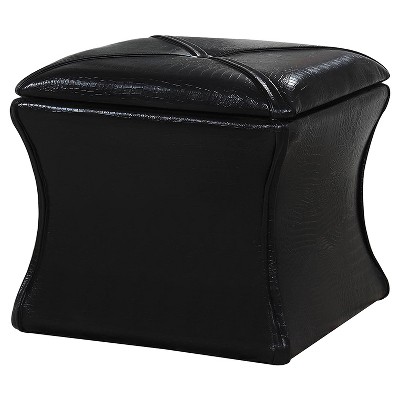 Storage Ottoman 17.5" - Black - Ore International