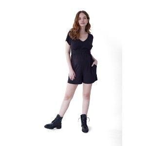 Ingrid & Isabel Maternity Soft Knit Romper - 1 of 4