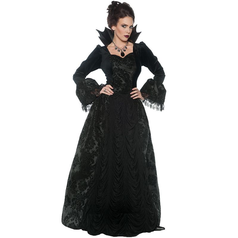 Underwraps Costumes Gothic Evil Queen Adult Costume, 1 of 2
