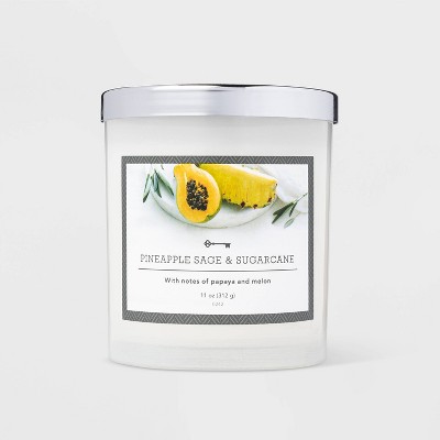 11oz Glass Jar Pineapple Sage Candle - Threshold™