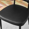 CAVINAS 18.3" Upholstery Dining Chairs,Set of 4,Modern PU Chairs with Upholstered Backrest and Metal Legs,Dining Furniture Chair - 4 of 4
