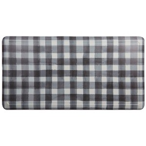 20" x 39" Oversized Cushioned Embossed Gentle Step Anti-Fatigue Kitchen Mat (Buffalo Check) - 1 of 4