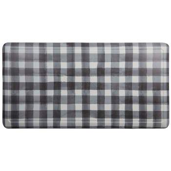 20" x 39" Oversized Cushioned Embossed Gentle Step Anti-Fatigue Kitchen Mat (Buffalo Check)
