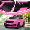 Sandinrayli 12-Volt Kids Ride On Car Licensed Land Rover Battery Powered Electric Vehicle Toy with Remote Control - 4 of 4