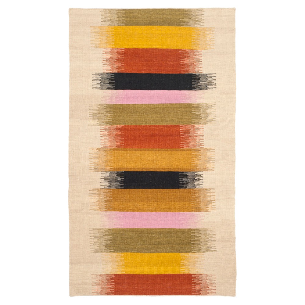 Laila Dhurrie Accent Rug - Beige/Multi (3'x5') - Safavieh