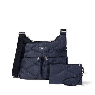 baggallini Women's Cross Over Crossbody Bag with RFID Wristlet