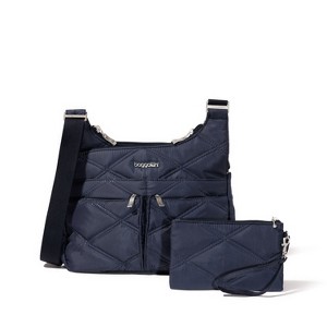 baggallini Women's Cross Over Crossbody Bag with RFID Wristlet - 1 of 4
