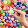 Juvale 100 Pack Bouncy Balls for Kids Bulk - 1.25 in/ 32mm Large Rubber Bouncing Balls for Party Favors, Birthday, Prizes, Gift - 4 of 4
