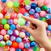 Juvale 100 Pack Bouncy Balls for Kids Bulk - 1.25 in/ 32mm Large Rubber Bouncing Balls for Party Favors, Birthday, Prizes, Gift - image 4 of 4