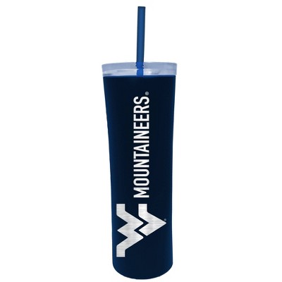 NCAA West Virginia Mountaineers 18oz Stainless Steel Skinny Tumbler