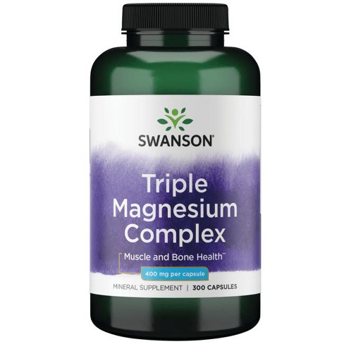 Swanson Mineral Supplements Triple Magnesium Complex 400 mg Capsule - image 1 of 4