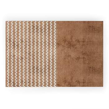 Sheila Wenzel-Ganny Two Toned Tan Texture Looped Vinyl Welcome Mat - Society6