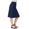 Girls Casual Solid Color Elastic Waist A Line Skirt - 2 of 4