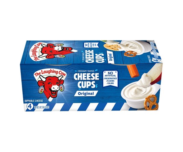 The Laughing Cow Creamy Swiss Cheese Cups - 4pk