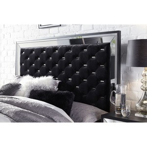 HomeStock White Mirror with LED Frame – Luxurious Modern Bedroom Accent with Chrome Detailing - 1 of 4