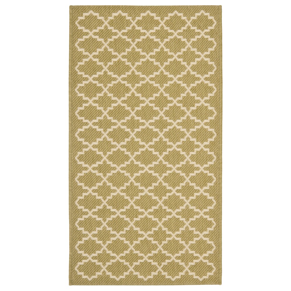  x 3'7in Durres Outdoor Rug Green/Beige