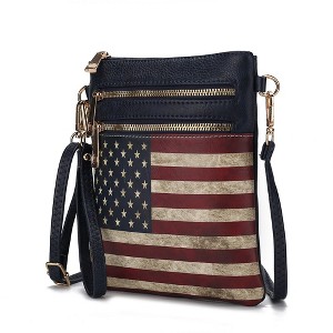 MKF Collection Genesis Printed Flag Vegan Leather Women’s Crossbody Bag by Mia K - 1 of 4