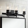 Possini Euro Design Possini Euro Evette 21" Wide Black 3-Light Bath Light - 2 of 4
