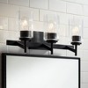 Possini Euro Design Possini Euro Evette 21" Wide Black 3-Light Bath Light - image 2 of 4