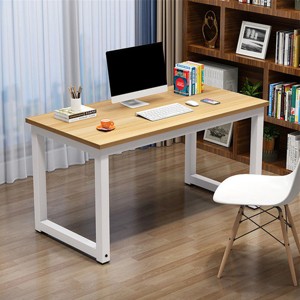 SKONYON Wood Computer Desk Gaming Desk, Study Table for Home Office Workstation - 1 of 3