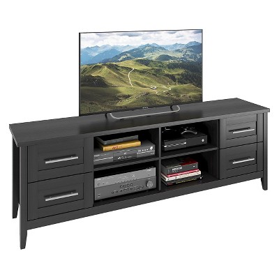 Jackson Extra Wide Drawer TV Stand for TVs up to 80" Black - CorLiving