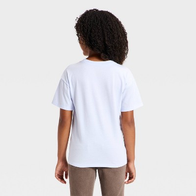 Детские Cat & Jack Girls' Short Sleeve Dog Oversized Graphic T-Shirt - Cat & Jack™ Blue S — фото 3
