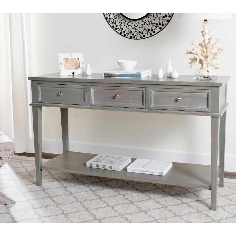 Manelin Console Table With Storage Drawers  - Safavieh, 2 of 5
