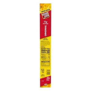 Slim Jim Twin Pack Original Smoked Snack Stick – 1.94oz - 1 of 3