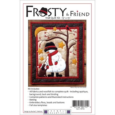 Rachel's Of Greenfield Wall Quilt Kit 15"X13"-Frosty & Friend