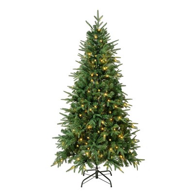 National Tree Company First Traditions Pre-Lit LED Duxbury Artificial Christmas Tree Warm White Lights