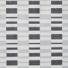 LunaLulinlk Gray Geo Stripe Printed Slub Fabric Shower Curtain - 4 of 4
