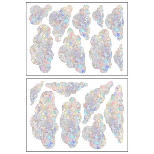 Unique Bargains Bird Window Strike Prevention Decals Colorful 2Pcs - 1 of 4