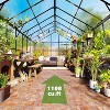 AMERLIFE Polycarbonate Greenhouse with 4 Vents, Rain Gutter, Heavy Duty Aluminum Frame - 2 of 4
