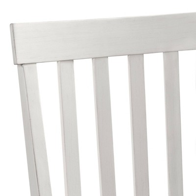Jamison Rustic Two-Tone Gray & White Wood Counter Stools - Set of 2