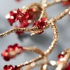 Artificial Red Sequin Berry Stem Red 29"H - 2 of 2