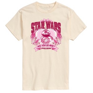 Men's - Star Wars - Valentine Bb8 Collegiate Short Sleeve Graphic T-Shirt - 1 of 4