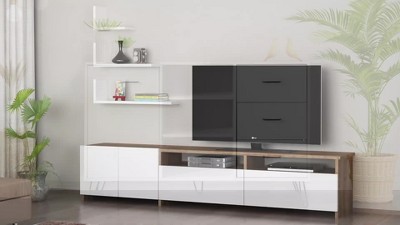 Charcoal Gray Rectangular Mango Wood Coffee Table with Open Shelf