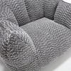 Spassway Chenille Sofa with Armrest Bean Bag for Living Room Single Upholstered Sofa Chair for Bedroom - 4 of 4