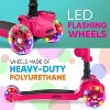 Hurtle ScootKid 3-Wheel Toddler Toy Scooter with LED Lights, Ages 1+, Fold-Out Seat - 4 of 4