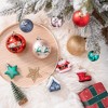 60pc Premium Christmas Ornament Eclectic Bundle Set, Glitter Filled Baubles, Homes, Star Charms| OrnamentallyYou - image 2 of 4