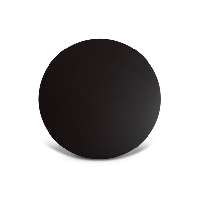 Ela Dark Brown Round Wood Dining Table with Splayed Legs