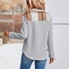 Women's Fall Casual Long Sleeve Hoodie Button Down Lapel Neck Pullover Shirt Top Blouse - 4 of 4